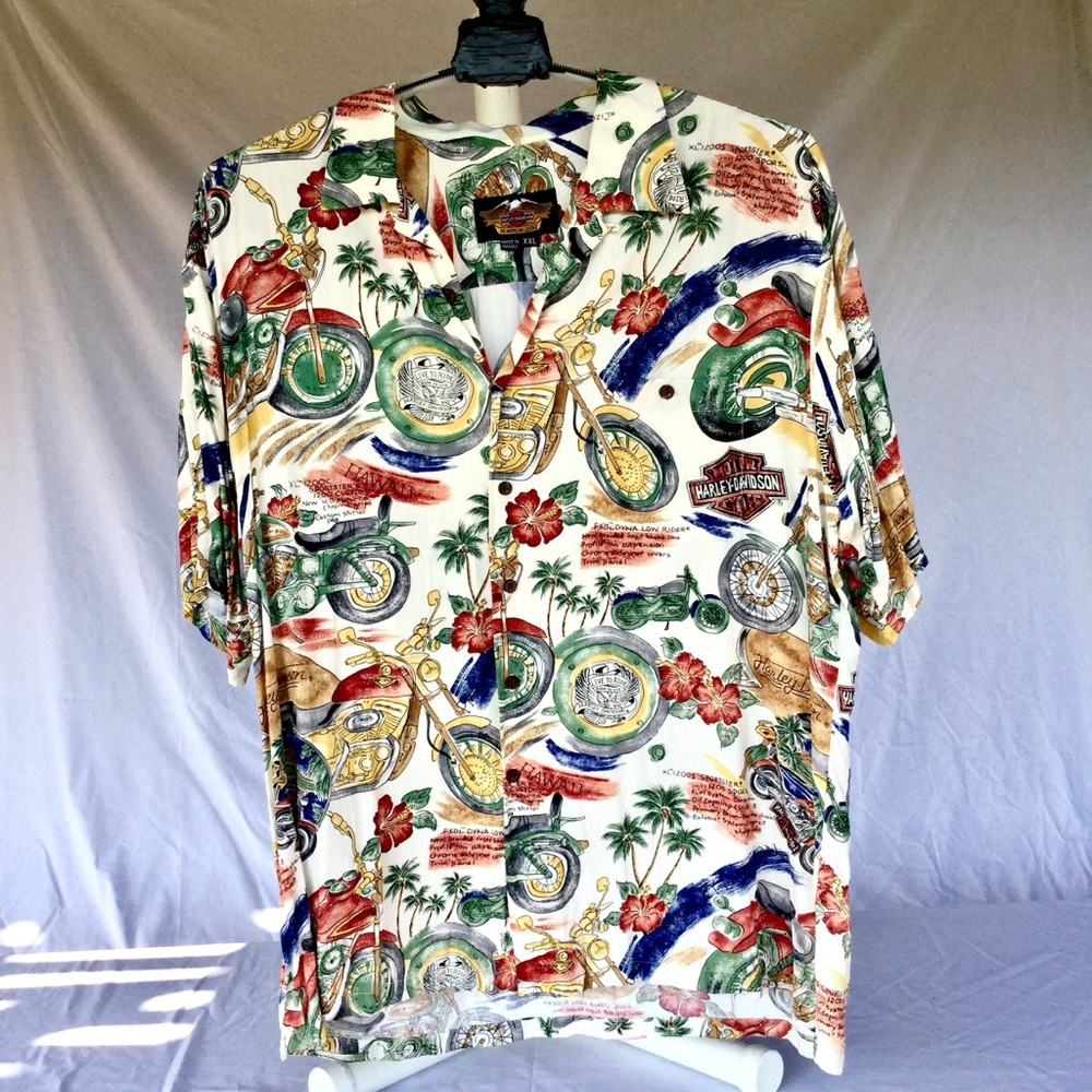 Harley Davidson Hawaiian Motor Cycle Print